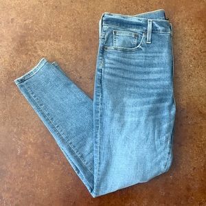 J. Crew 10” high rise skinny jeans